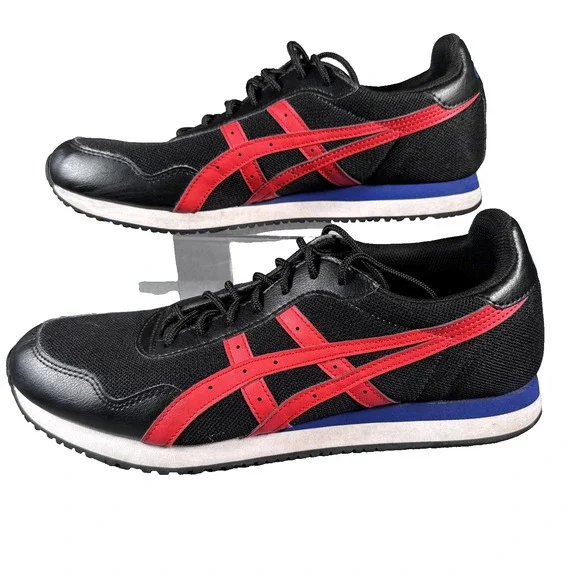 ASICS‎ Shoes Mens Size 10.5 Black Red Tiger Runner 1201A267 Synthetic Casual ASICS Men main image 3